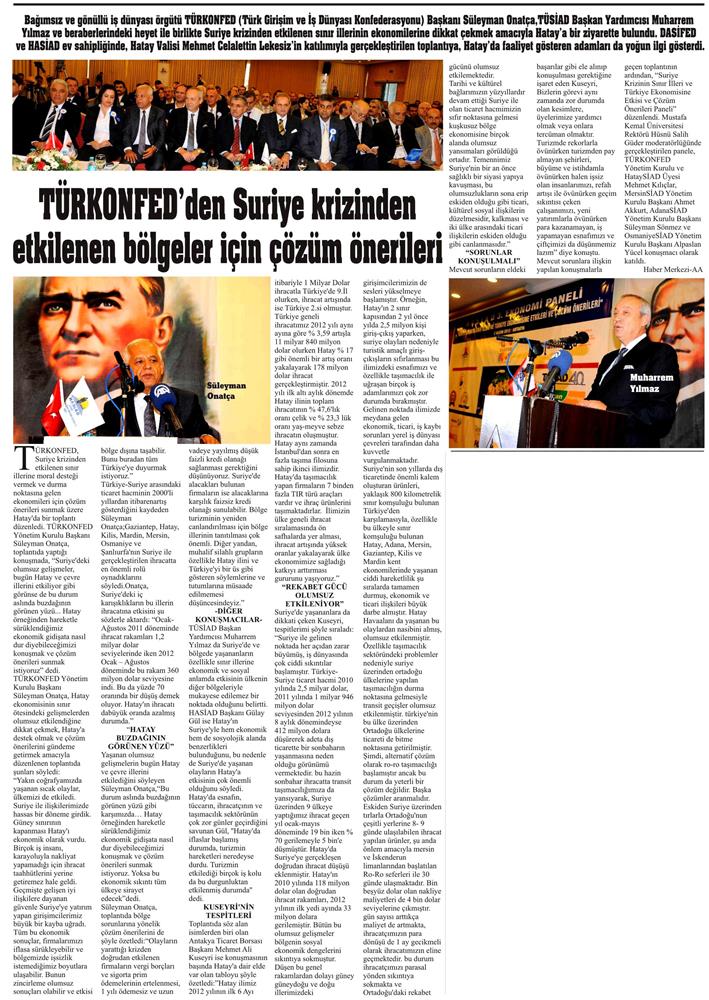 2012 Kasim Suriye Meselesi Uzerine Turkonfedin Yorumu - 5
