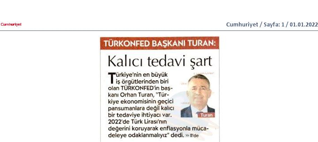 2021 Yil Sonu Ekonomi Değerlendirmesi 31 Aralik 2021 - 10