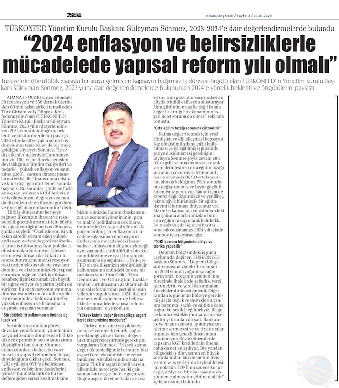 2023 Yil Sonu Ekonomi Değerlendirmesi - 1