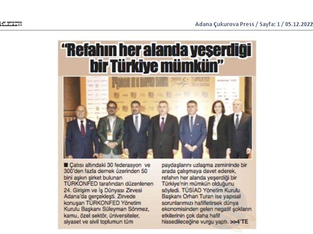 24 Girişim Ve Is Dunyasi Zirvesi 2 3 Aralik 2022 Adana - 42