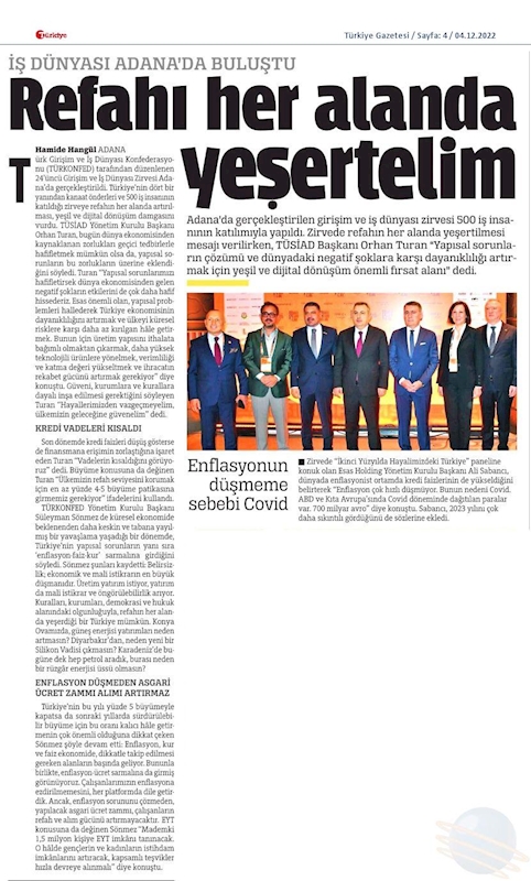 24 Girişim Ve Is Dunyasi Zirvesi 2 3 Aralik 2022 Adana - 45