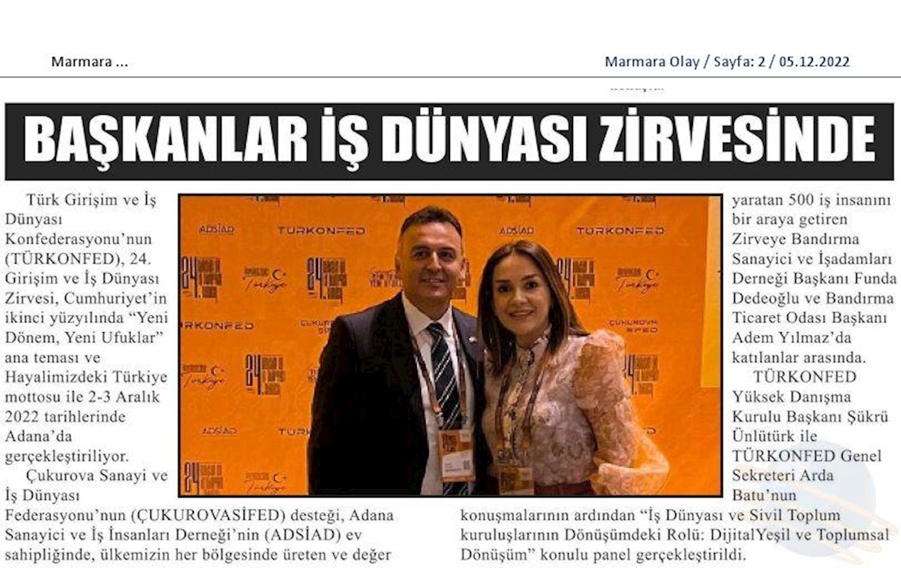 24 Girişim Ve Is Dunyasi Zirvesi 2 3 Aralik 2022 Adana - 54