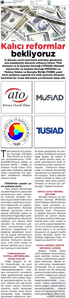 31 Mart Yerel Yönetim Basin Aciklamasi Medya Yansimalari 31 Mart 2019 - 4
