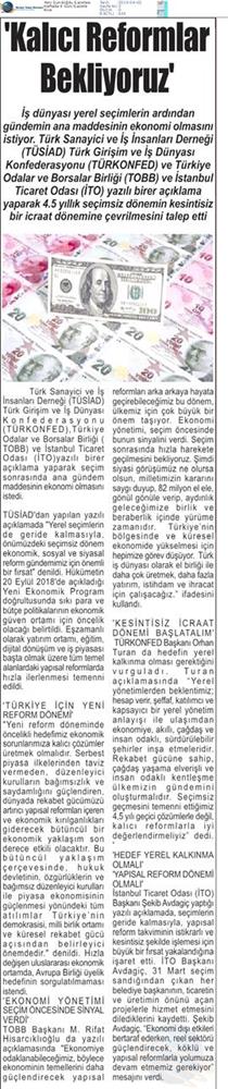 31 Mart Yerel Yönetim Basin Aciklamasi Medya Yansimalari 31 Mart 2019 - 27