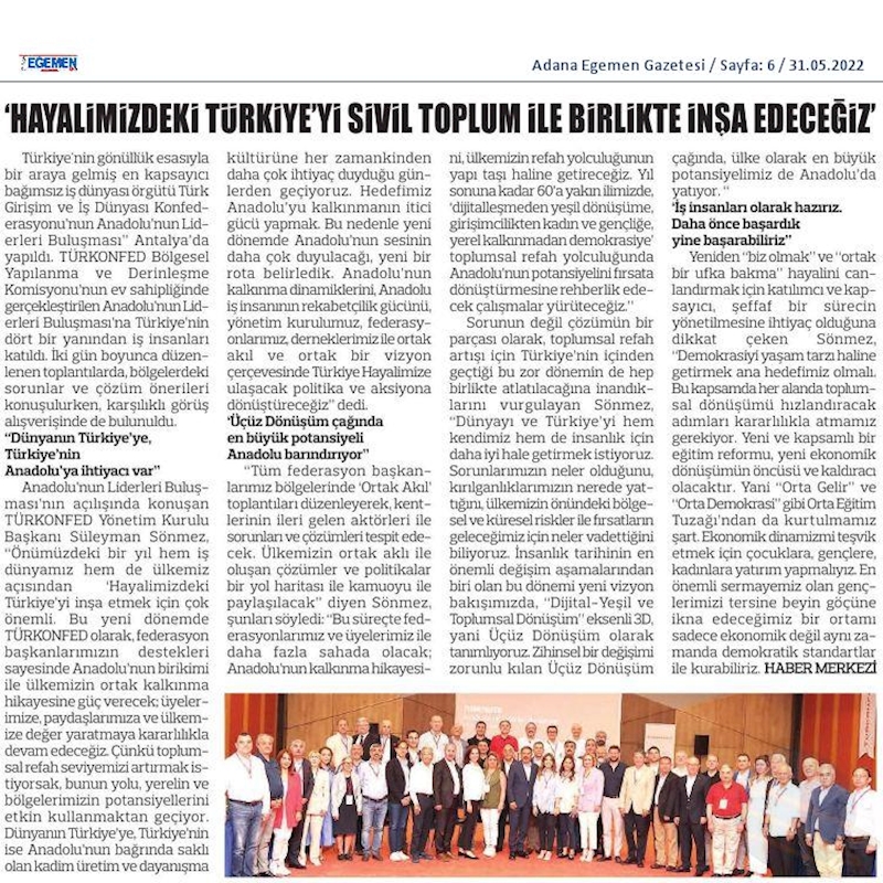 Anadolunun Liderleri Buluşmasi 27 29 Mayis 2022 Antalya - 8