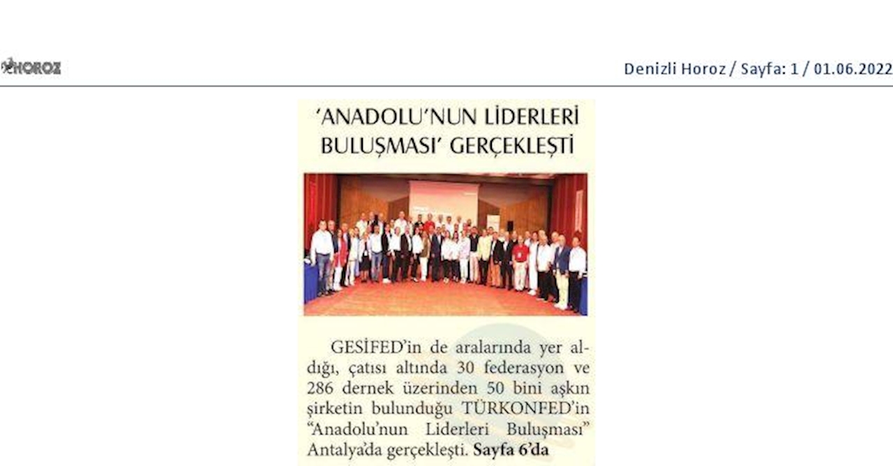 Anadolunun Liderleri Buluşmasi 27 29 Mayis 2022 Antalya - 22