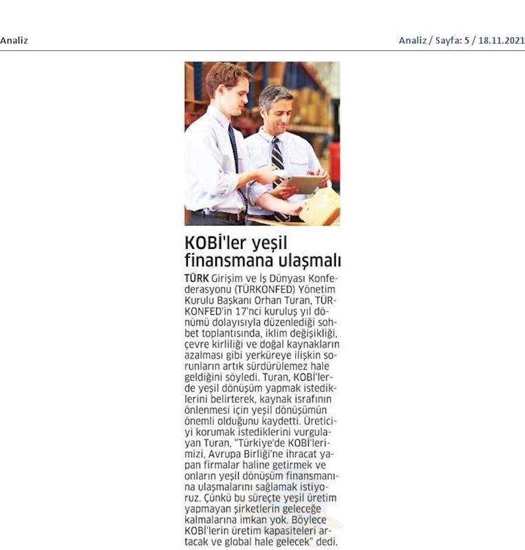 Ankara Basin Toplantısı Basin Yansimalari 17 Kasim 2021 - 5