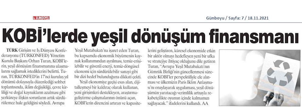 Ankara Basin Toplantısı Basin Yansimalari 17 Kasim 2021 - 6