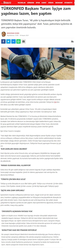 Ankara Basin Toplantısı Basin Yansimalari 17 Kasim 2021 - 8