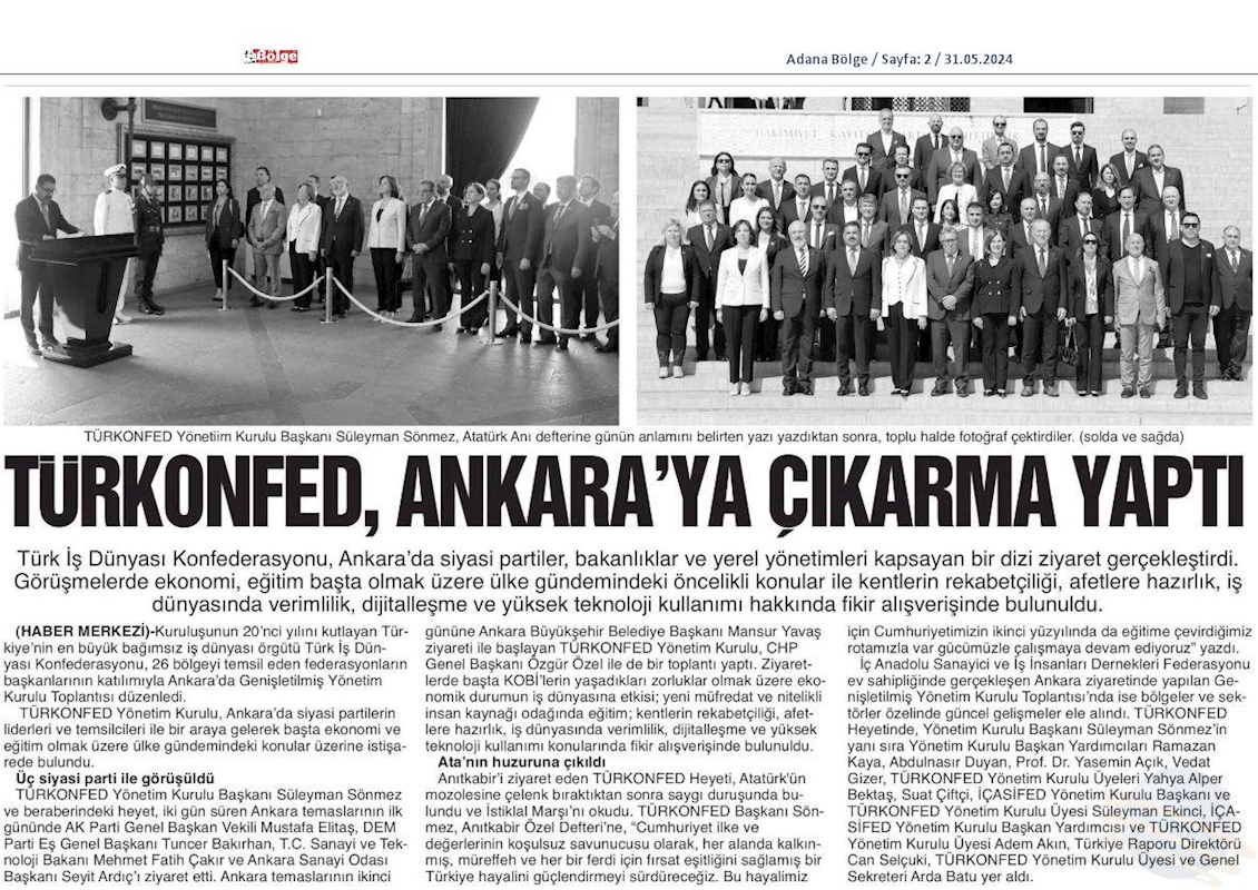 Ankara Ziyaretleri 28 29 Mayis - 4