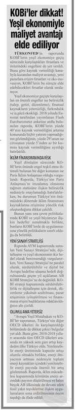 Avrupa Yesil Mutabakati Ve KOBİ'ler Raporu Basin Yansimalari 27 Nisan 2021 - 16