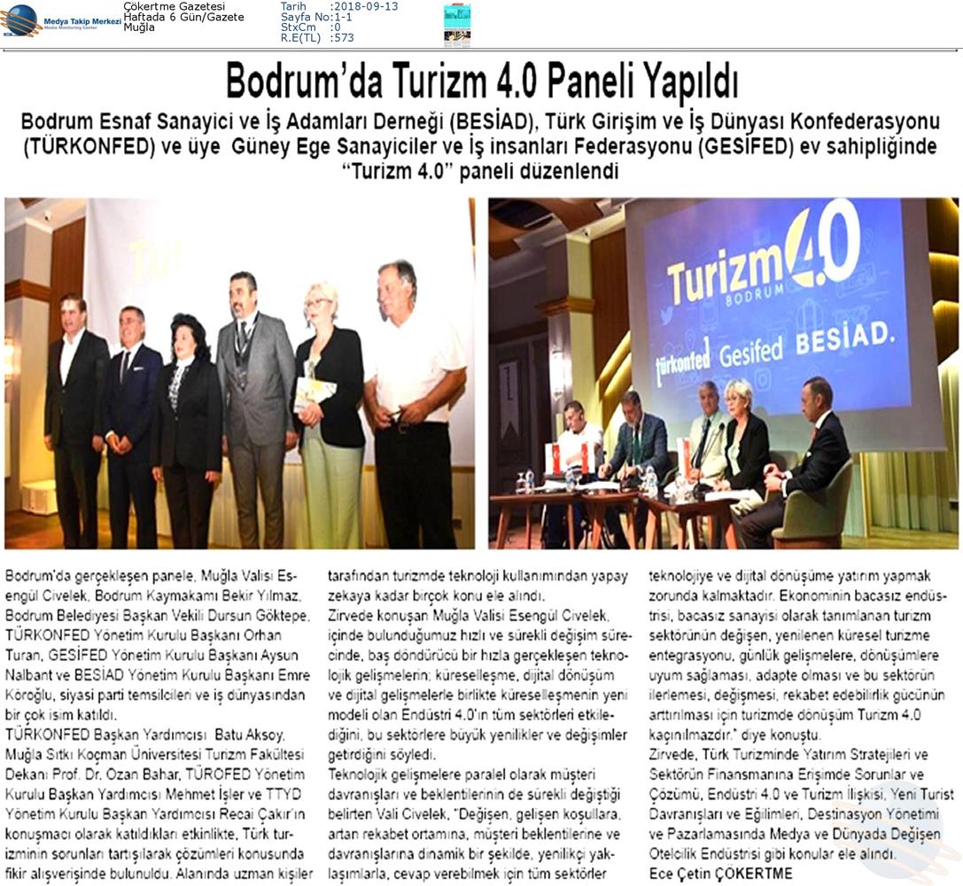 Bodrum Turizm 40 Zirvesi Didim Ekonomi Gala Yemegi Medya Yansimalari 8 Eylul 2018 - 9
