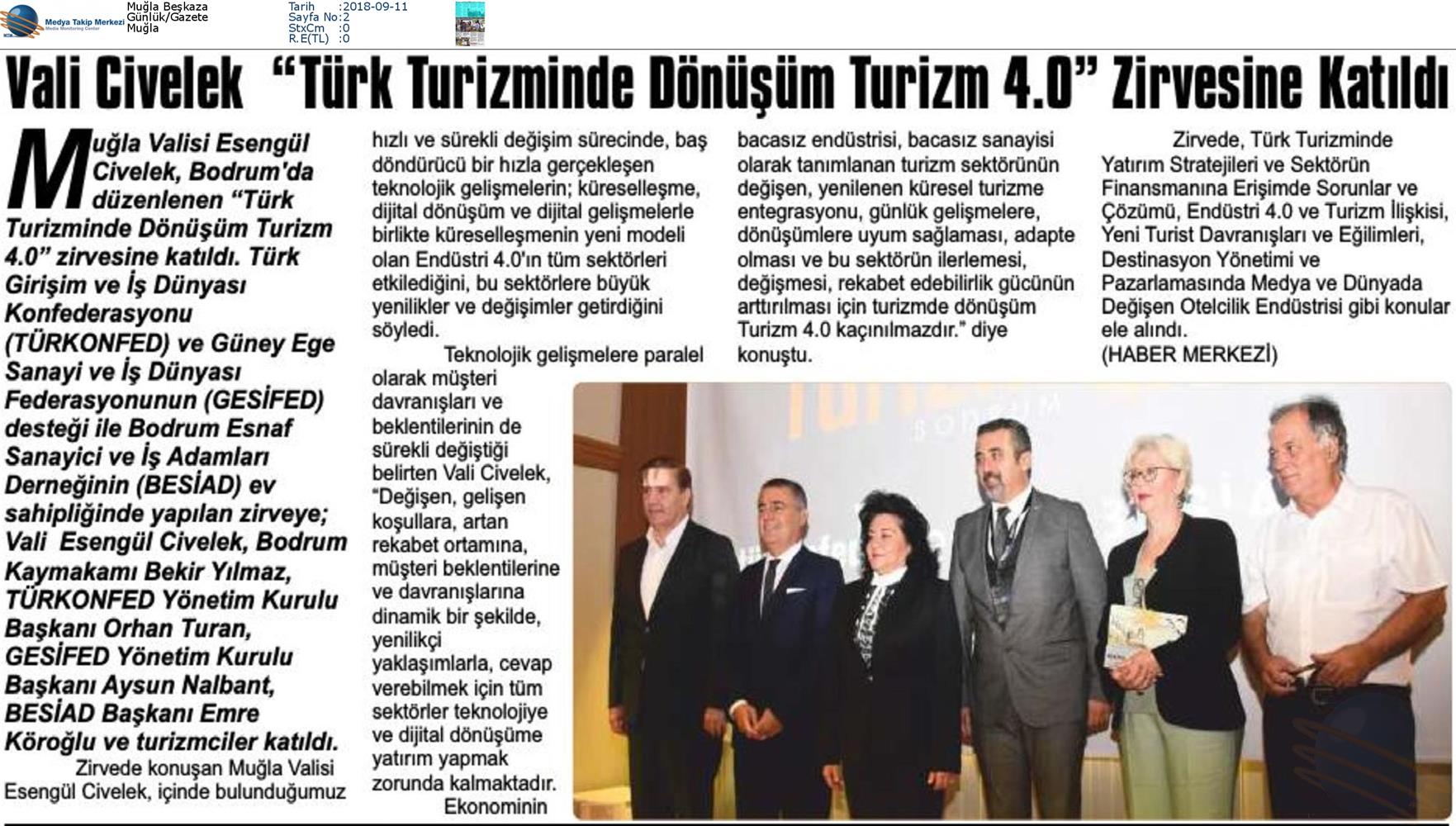 Bodrum Turizm 40 Zirvesi Didim Ekonomi Gala Yemegi Medya Yansimalari 8 Eylul 2018 - 13