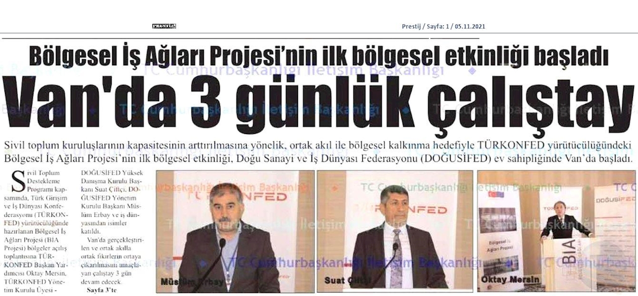 Bolgesel Is Aglari Buluşmalari Basin Yansimalari 4 5 6 Kasim 2021 Van - 18
