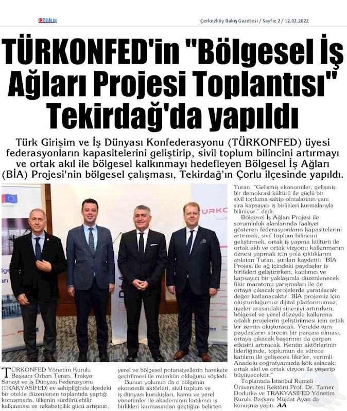 Bolgesel Is Aglari Projesi 10 Subat 2022 Tekirdag - 14