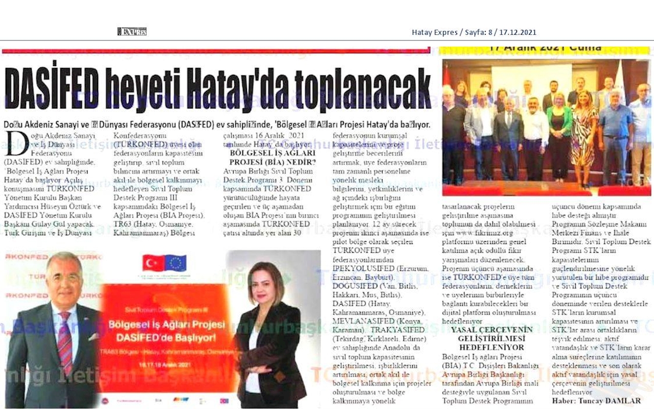 Bolgesel Is Aglari Projesi Hatay 16 Aralik 2021 - 9