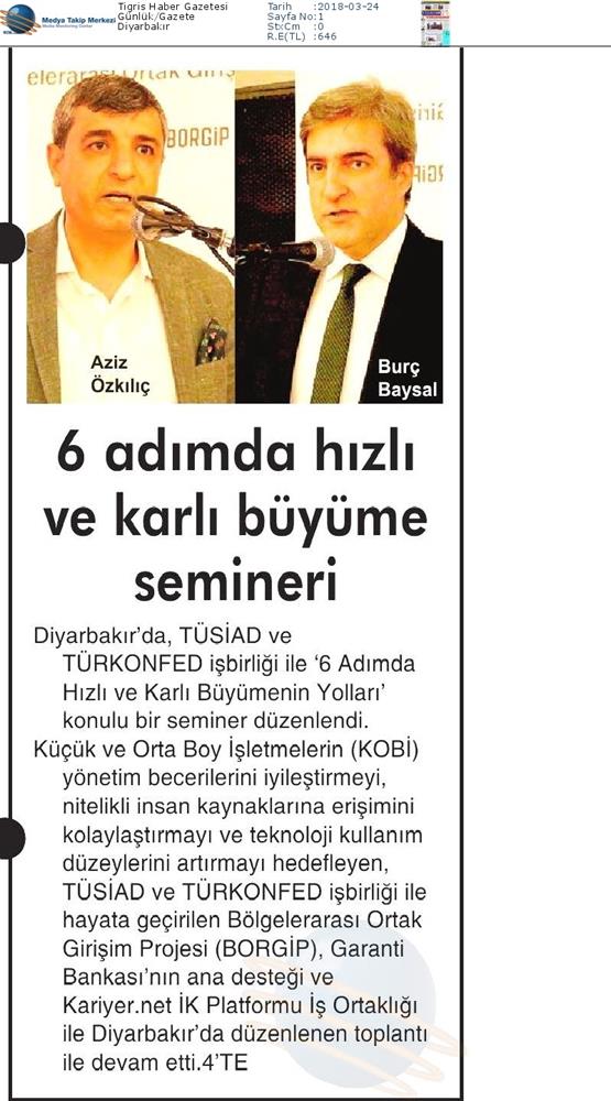 Borgip Diyarbakir Toplantısı Medya Yansimalari 23 Mart 2018 Diyarbakir - 3