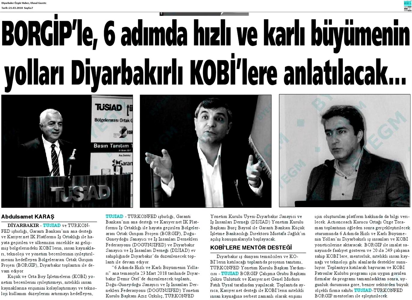 Borgip Diyarbakir Toplantısı Medya Yansimalari 23 Mart 2018 Diyarbakir - 12