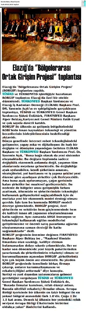 Borgip Elazig Toplantısı Medya Yansimalari 8 Subat 2018 Elazig - 1