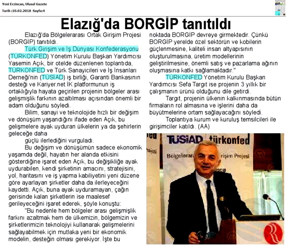 Borgip Elazig Toplantısı Medya Yansimalari 8 Subat 2018 Elazig - 9