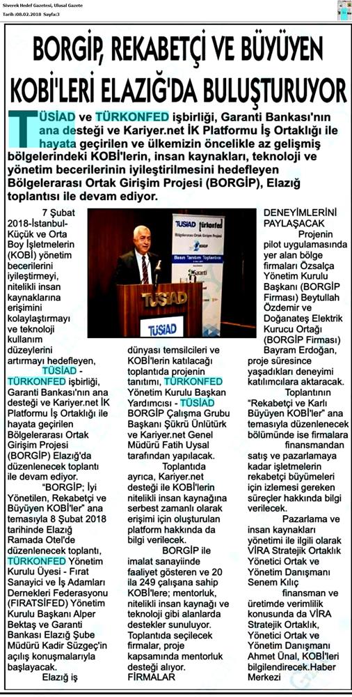 Borgip Elazig Toplantısı Medya Yansimalari 8 Subat 2018 Elazig - 17