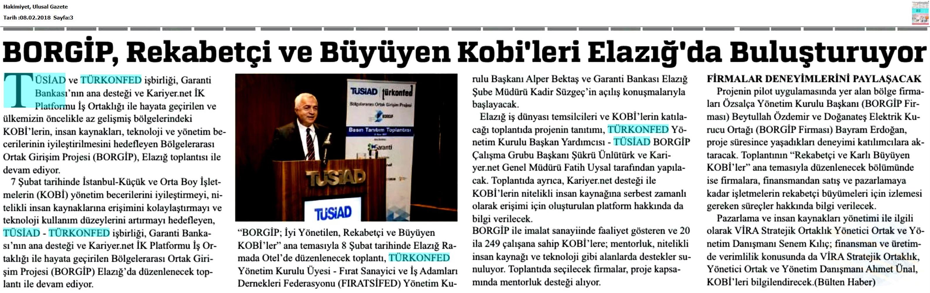 Borgip Elazig Toplantısı Medya Yansimalari 8 Subat 2018 Elazig - 20
