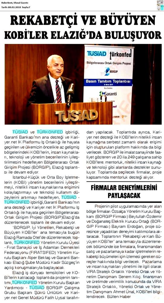 Borgip Elazig Toplantısı Medya Yansimalari 8 Subat 2018 Elazig - 21