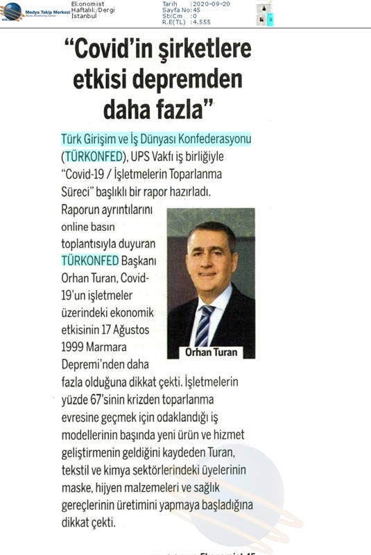 COVID 19 Isletmelerin Toparlanma Sureci Raporu Basin Yansimalari - 1