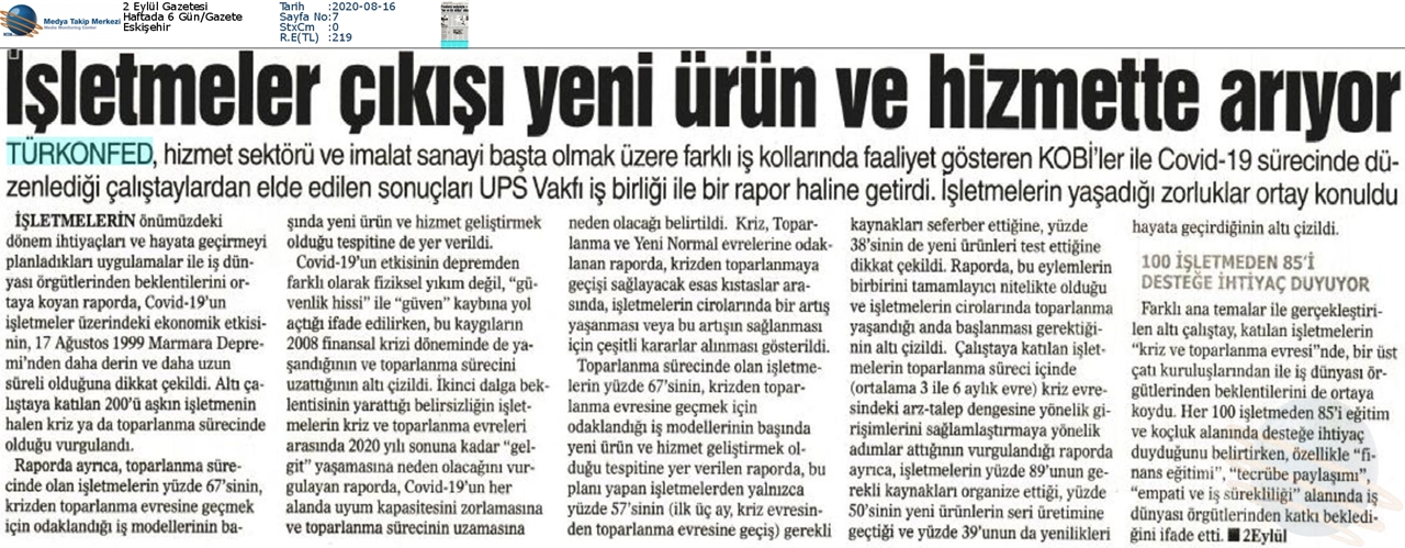 COVID 19 Isletmelerin Toparlanma Sureci Raporu Basin Yansimalari - 14