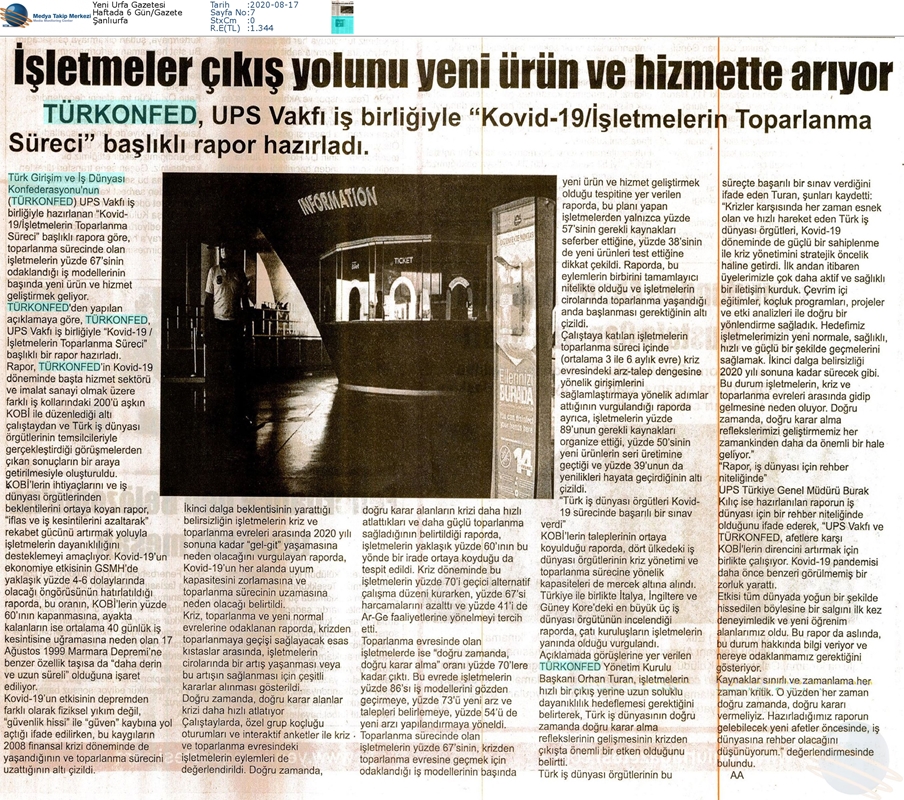 COVID 19 Isletmelerin Toparlanma Sureci Raporu Basin Yansimalari - 28