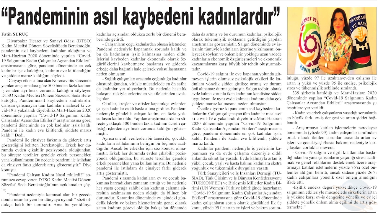COVID 19 Salgininin Kadin Calisanlar Acisindan Etkileri Arastirma Raporu Basin Yansimalari - 4