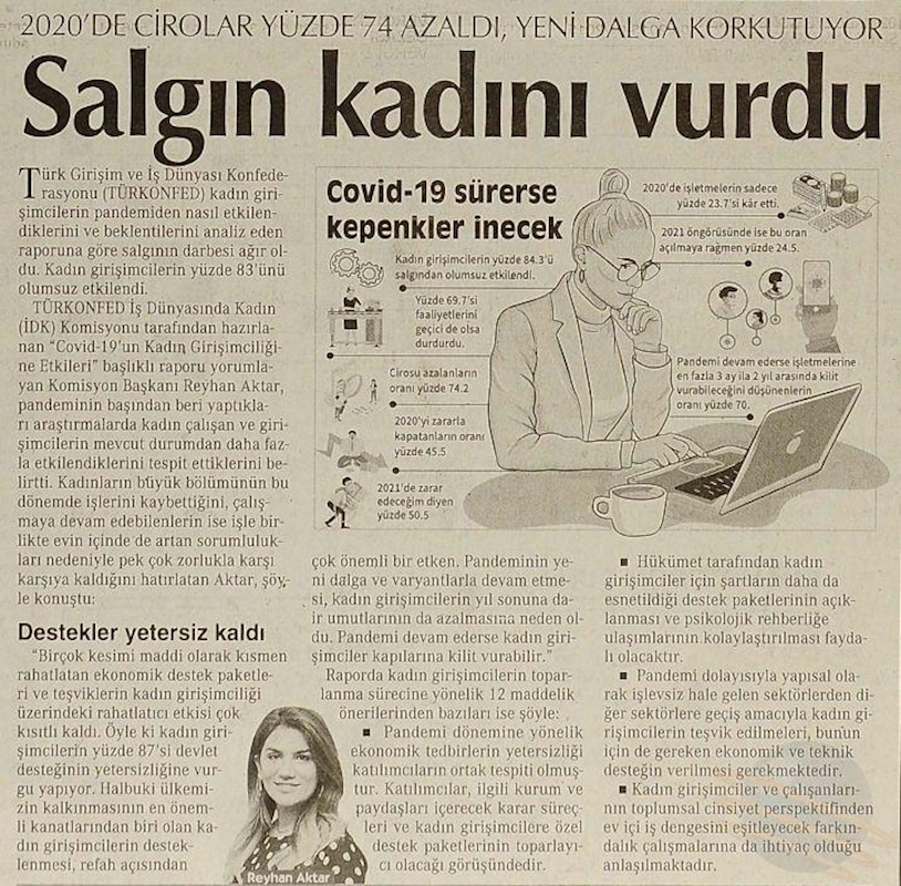 COVID 19un Kadin Girişimciligine Etkileri Raporu Basin Yansimalari 12 Temmuz 2021 - 4