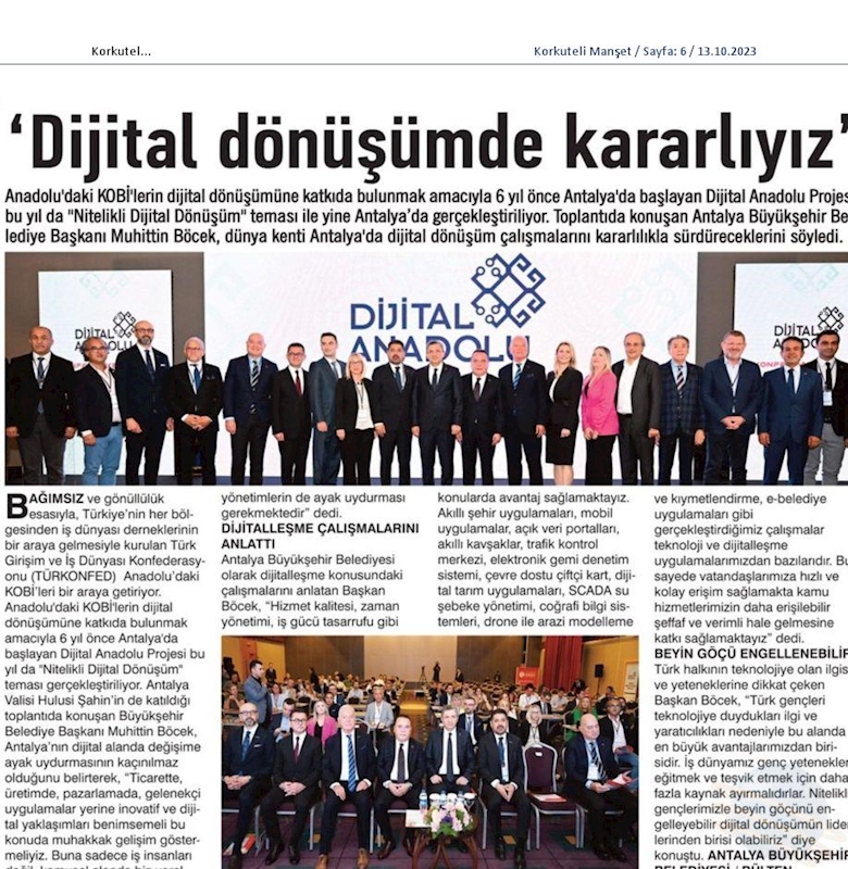 Dijital Anadolu 11 Ekim 2023 Antalya - 26