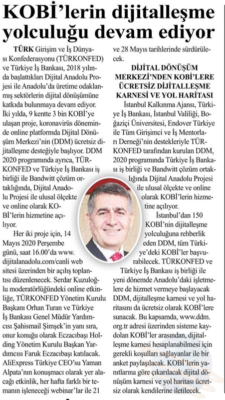 Dijital Anadolu Canli Yayinlari Basin Yansimalari 2020 - 6