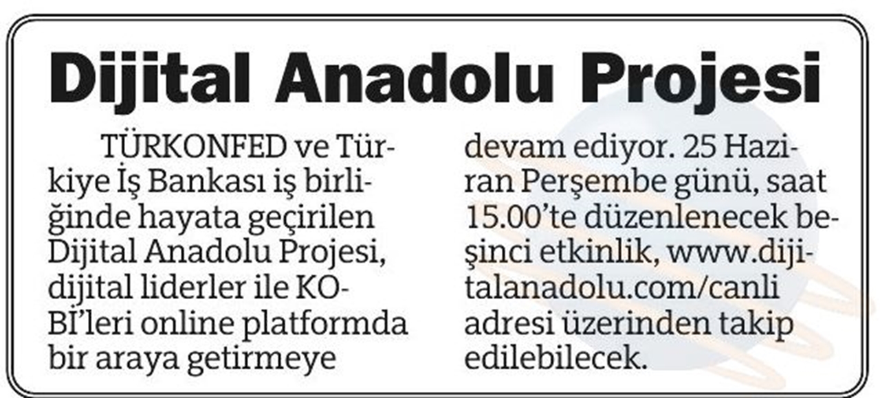 Dijital Anadolu Canli Yayinlari Basin Yansimalari 2020 - 7