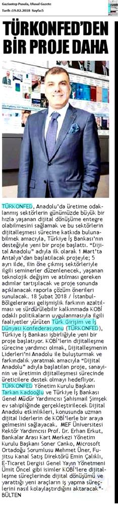 Dijital Anadolu Medya Yansimalari 19 Subat 2018 - 4