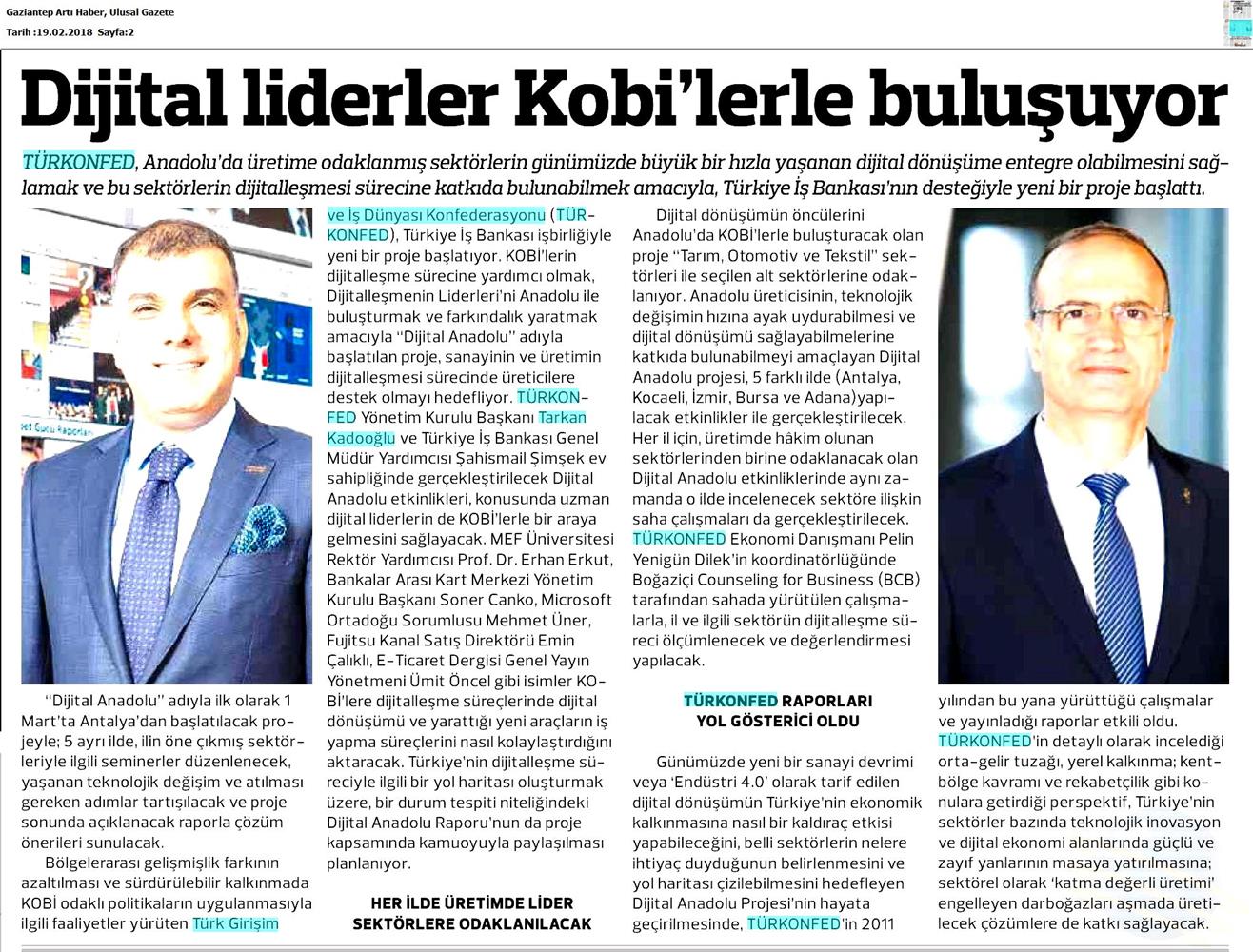 Dijital Anadolu Medya Yansimalari 19 Subat 2018 - 6