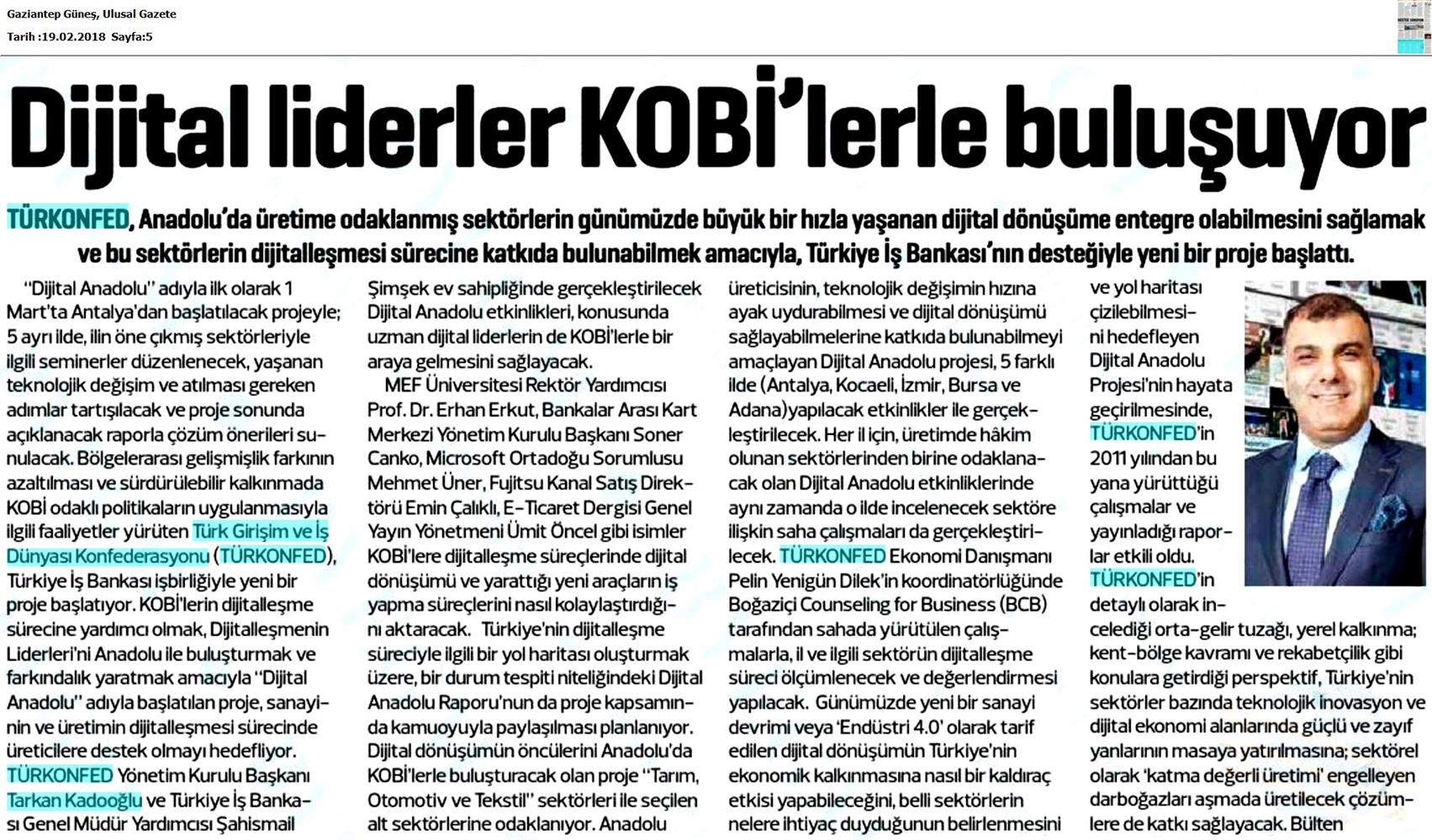 Dijital Anadolu Medya Yansimalari 19 Subat 2018 - 7
