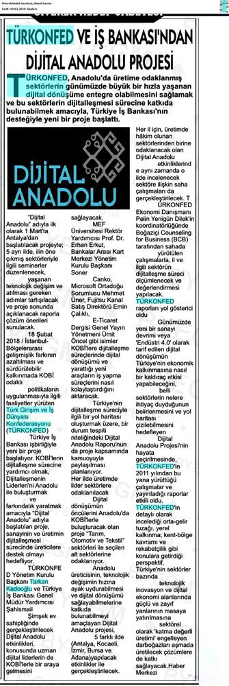 Dijital Anadolu Medya Yansimalari 19 Subat 2018 - 13