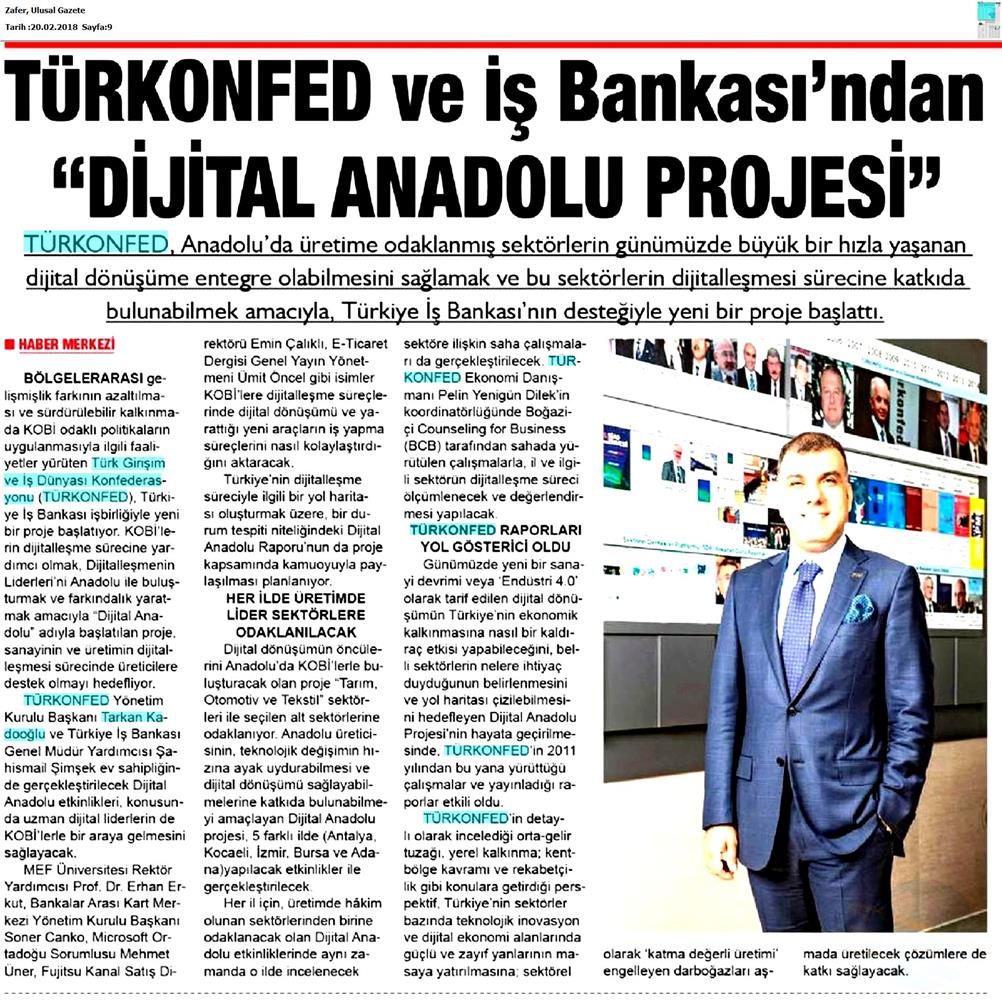 Dijital Anadolu Medya Yansimalari 19 Subat 2018 - 25