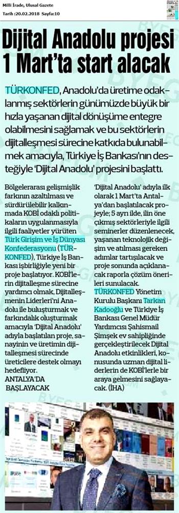 Dijital Anadolu Medya Yansimalari 19 Subat 2018 - 34