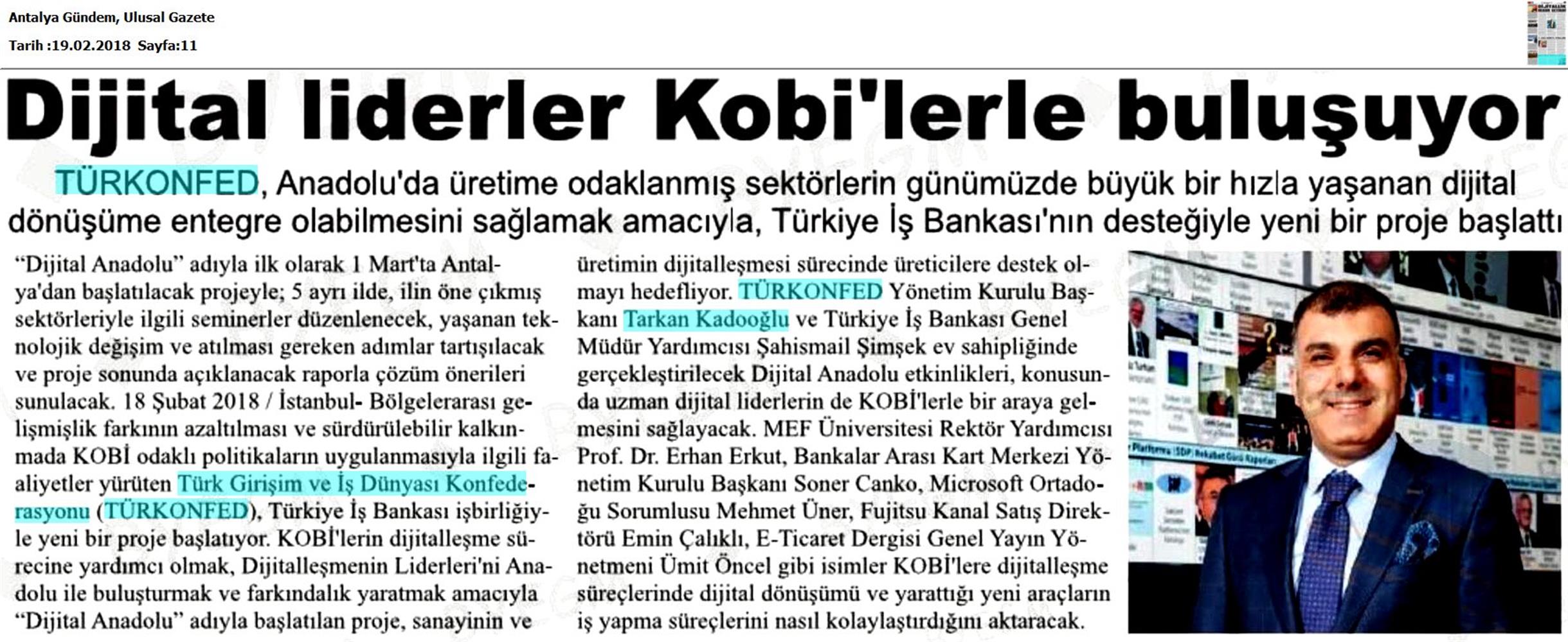 Dijital Anadolu Medya Yansimalari 19 Subat 2018 - 38