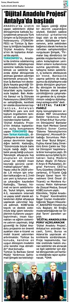 Dijital Anadolu Toplantısı Medya Yansimalari 1 Mart 2018 Antalya - 12