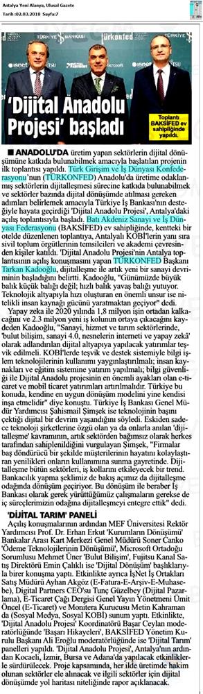 Dijital Anadolu Toplantısı Medya Yansimalari 1 Mart 2018 Antalya - 19
