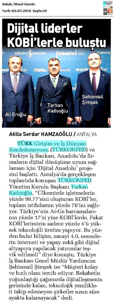 Dijital Anadolu Toplantısı Medya Yansimalari 1 Mart 2018 Antalya - 21