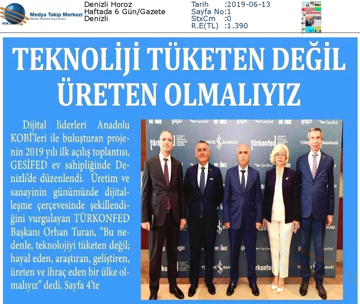 Dijital Anadolu Toplantısı Medya Yansimalari 11 Haziran 2019 Denizli - 6
