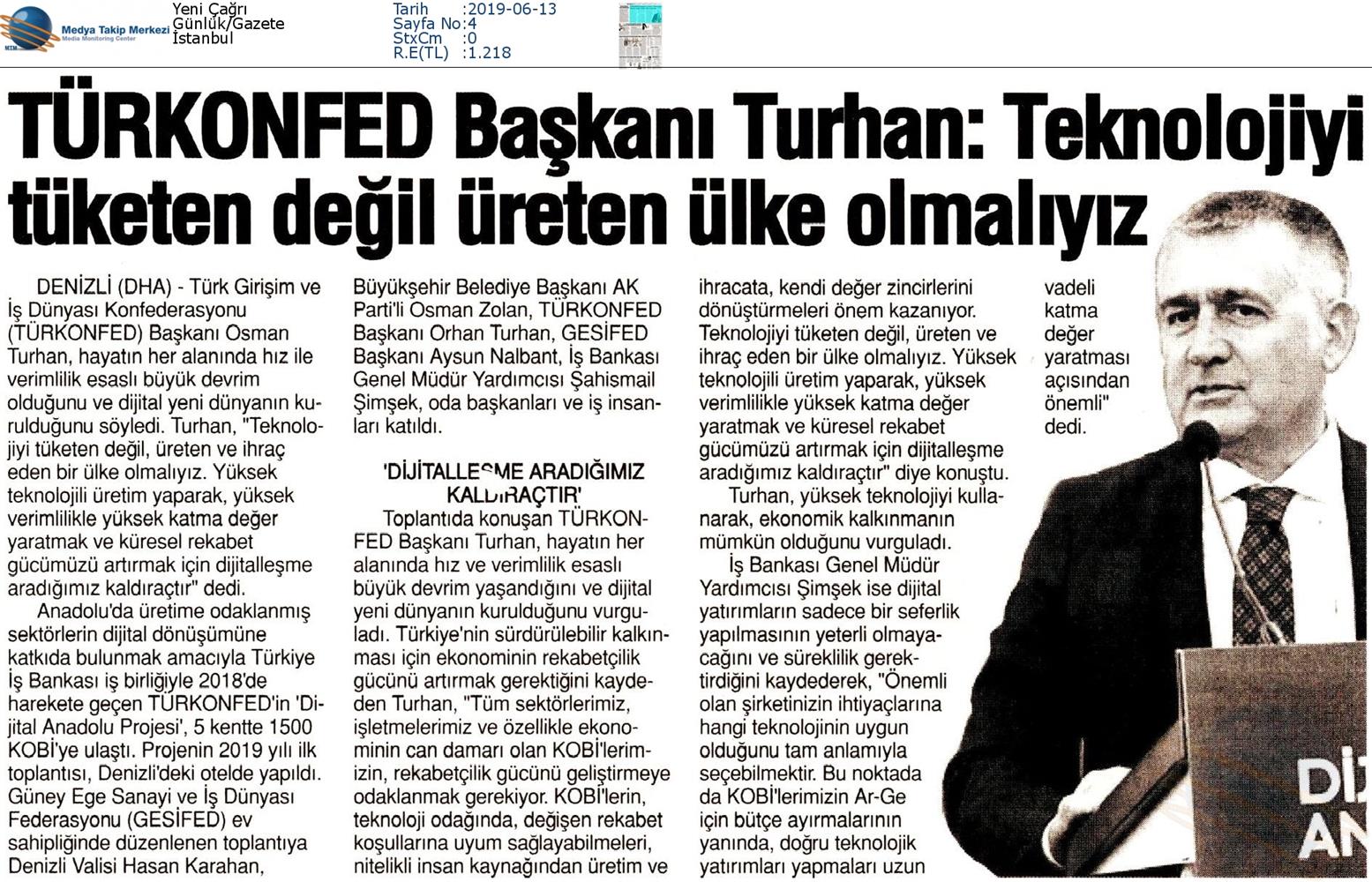 Dijital Anadolu Toplantısı Medya Yansimalari 11 Haziran 2019 Denizli - 13