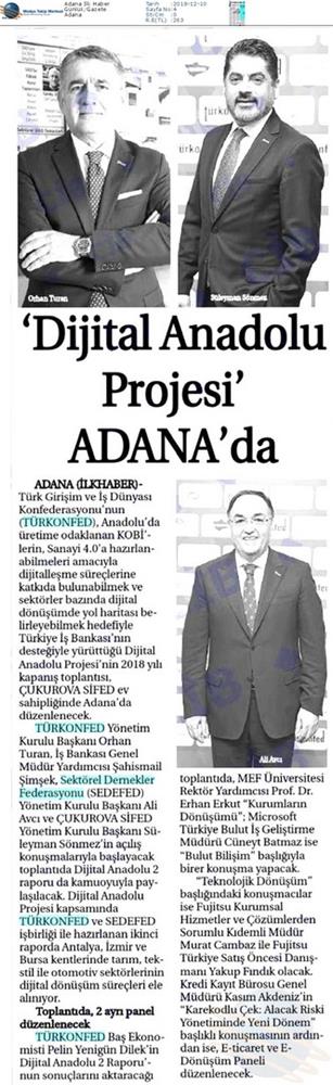 Dijital Anadolu Toplantısı Medya Yansimalari 13 Aralik 2018 Adana - 4