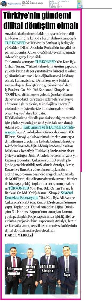 Dijital Anadolu Toplantısı Medya Yansimalari 13 Aralik 2018 Adana - 16