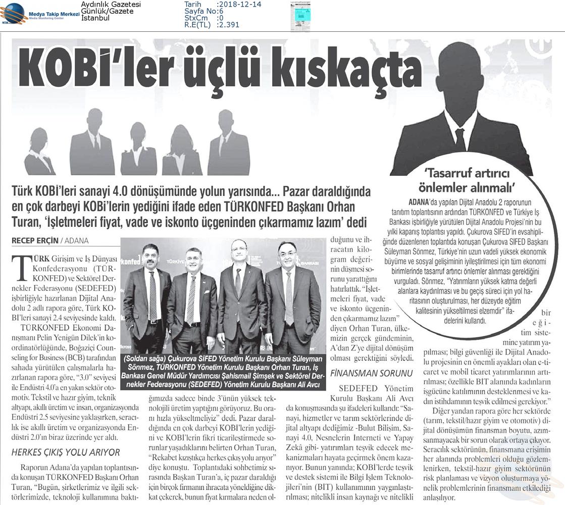 Dijital Anadolu Toplantısı Medya Yansimalari 13 Aralik 2018 Adana - 25